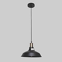 Чёрный подвесной светильник в стиле лофт 27см (52-6857F4-1 BK)