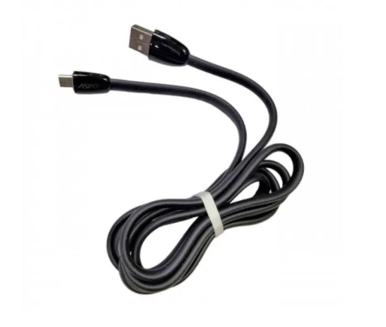 USB кабель Aspor A77 глянсовий Micro (2A/2м)- чорний