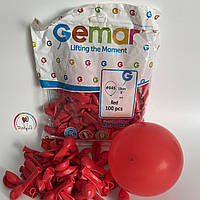 Воздушные шарики 5" RED упаковка 100 шт GEMAR