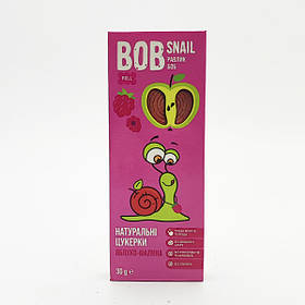 Натуральні яблучно-малинові цукерки ТМ BOB SNAIL 30г