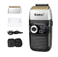 Професійний шейвер Kemei 3-Speed Cordless Foil Shaver Black (KM-2026), фото 3