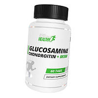 Хондропротектор Глюкозамин Хондроитин МСМ Healthy Sport Nutrition Glucosamine Chondroitin + MSM 60 таблеток