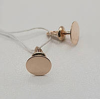 Сережки - пусети в червоному золоті