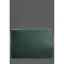 Шкіряний чохол-конверт на магнітах для ноутбука Універсальний Зелений Crazy Horse, фото 3
