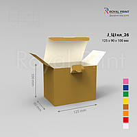 Коробка для упаковки лекарственных трав крафт 125*90*100