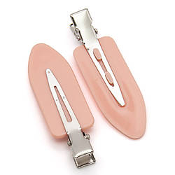 Шпилька для волосся основа пластикова 10 шт. 59х18 мм Рожевий