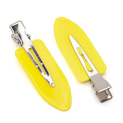 Шпилька для волосся основа пластикова 10 шт. 59х18 мм Жовтий