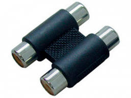 Перехідник 2rн.RCA - 2 гн.RCA, корпус пластик