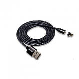 USB кабель Aspor 360 Pro Lightning magnetic- чорний, фото 4