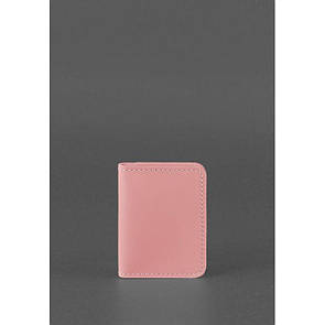 Жіноча шкіряна обкладинка для ID-паспорта та водійських прав 4.0 Рожева