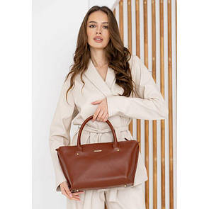 Жіноча шкіряна сумка Midi світло-коричнева