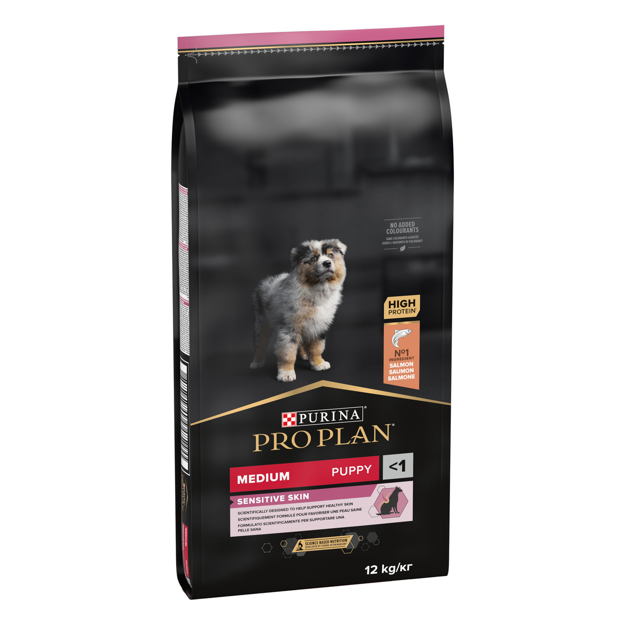 Purina Pro Plan Medium Puppy Sensitive Skin 12 кг - для цуценят середніх порід з лососем