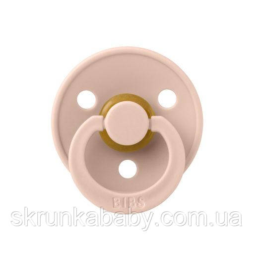 Соска пустушка BIBS Colour Latex Round (кругла) – Blush 0-6 міс, фото 1