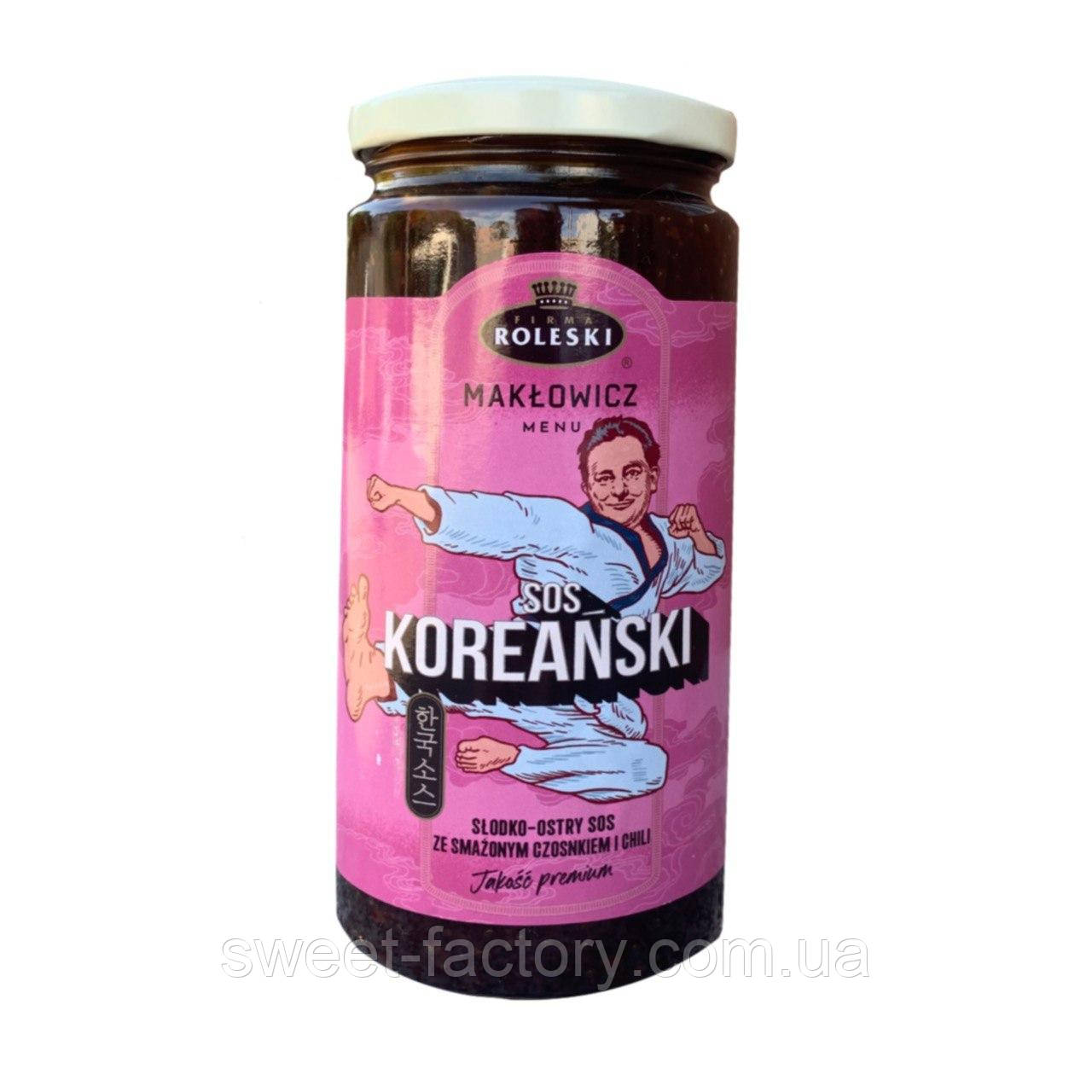 Соус Roleski Maklowicz Sos Koreanski з смаженим часником і чилі 540g ...