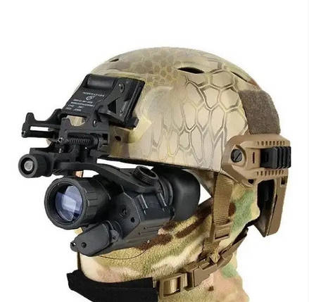 Прилад нічного бачення Night Vision PVS-14 4х із кріпленнями на шолом, фото 1