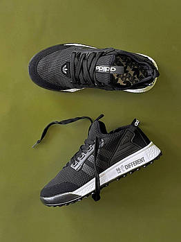 Чоловічі кросівки Adidas Different у сітку із замшевими вставками Адідас чері з білим