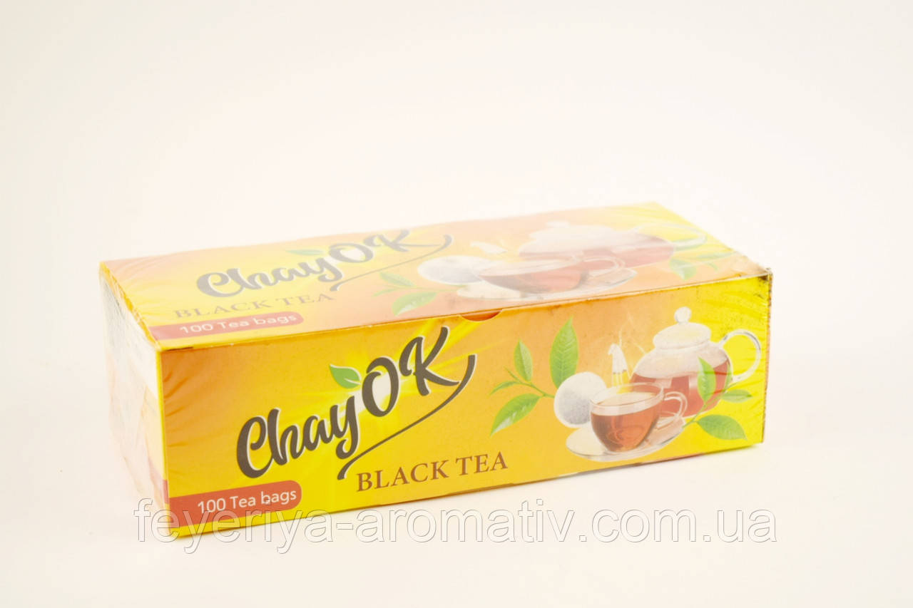 Чай черный пакетированный Chayok 100 пакетиков Польша - фото 2 - id-p1890752805