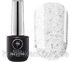 SAGA professional Гель-лак Мармелад 6 (білий з пластівцями), 9 мл