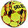 М'яч футбольний SELECT FLASH TURF FIFA BASIC V23 No4 жовтий-жовтогарячий, фото 3
