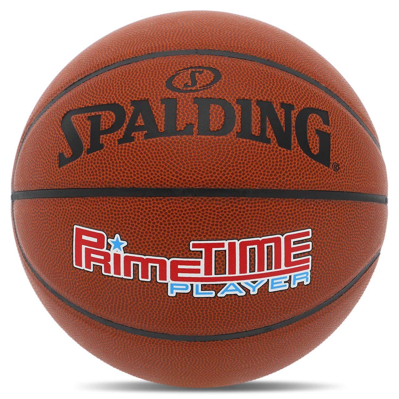 М'яч баскетбольний PU SPALDING PRIMETIME PLAYER 76885Y No7 коричневий