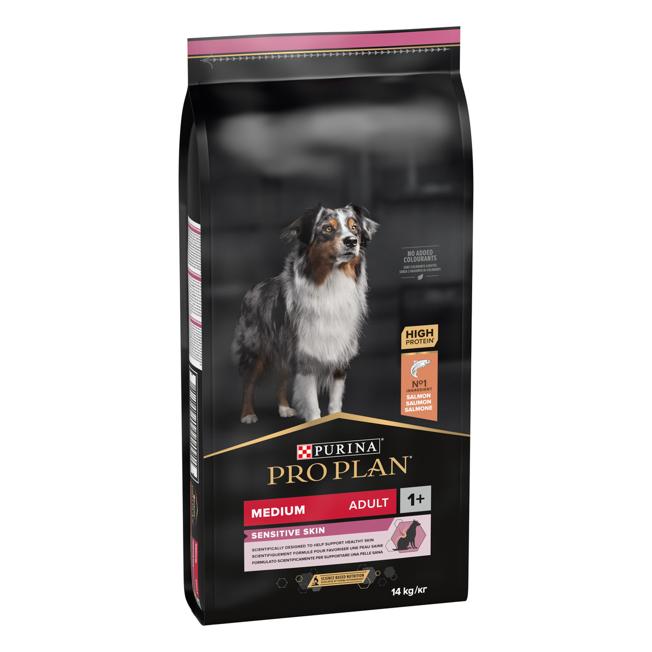 Purina Pro Plan Dog Medium Adult Sensitive Skin 14кг - для собак середніх порід з лососем