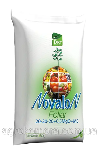 НОВАЛОН ФОЛІАР 20-20-20+0,5MGO+МЕ NOVALON FOLIAR, 10кг DRT, фото 1