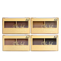 Набір тіней для брів на 2 кольори з 4 штук DoDo Girl Eyebrow