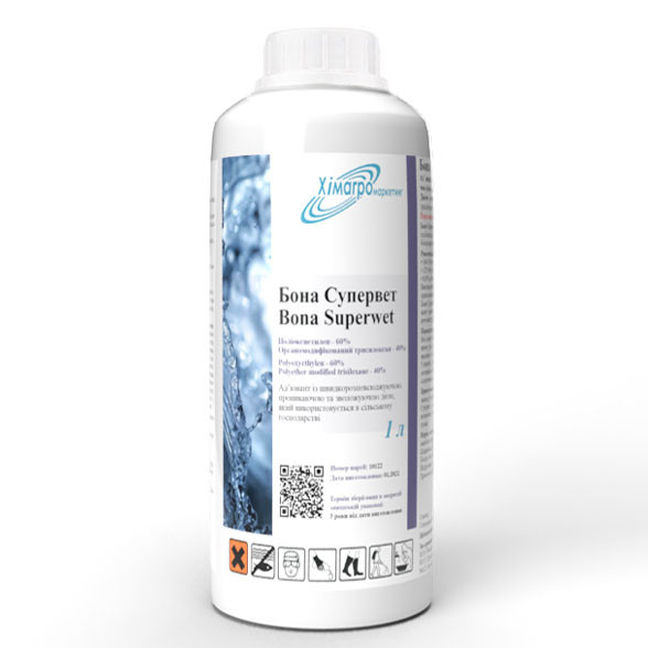 Бона Супервет 1л, поліоксиетилен, органомодифікований трисилоксан, Хімагромаркетинг