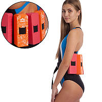 Пояс для обучения плаванию ARENA FLOTATION BELT JR 2 AR95190-530 возраст 2-6лет красный-оранжевый