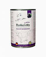 КОРМ вологий для цуценят BASKERVILLE Super Premium ТЕЛЯТИНА ТА ОЖИНА, 400г