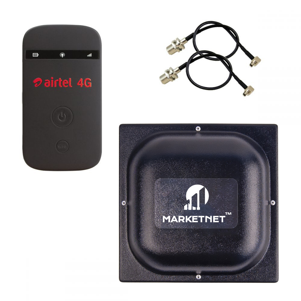 Комплект "Домашній" (4G LTE Wi-Fi роутер ZTE MF90 + Панельна 4G LTE антена MIMO MARKETNET T800 (900/1700-2700)