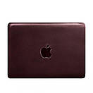 Шкіряний чохол для MacBook 13 дюйм Бордовий Crazy Horse, фото 6