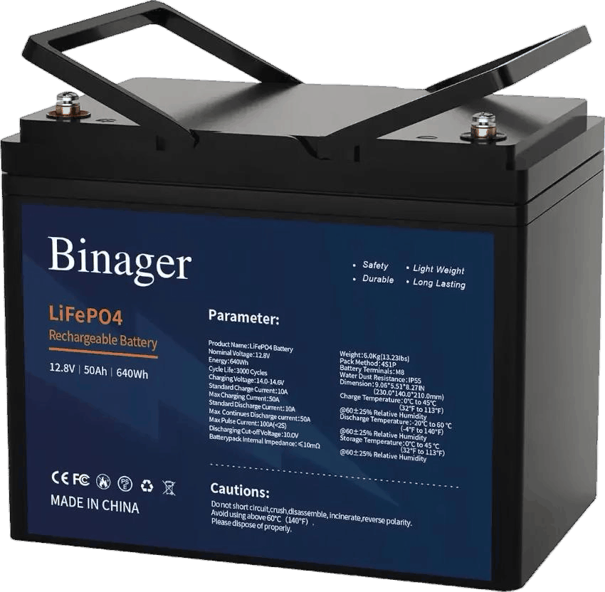 Акумулятор Binager HS-12.8V50Ah (LiFePo4)