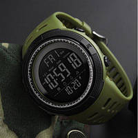Наручные мужские часы Skmei 1251AG Military электронные часы тактические скмей зеленые для военных