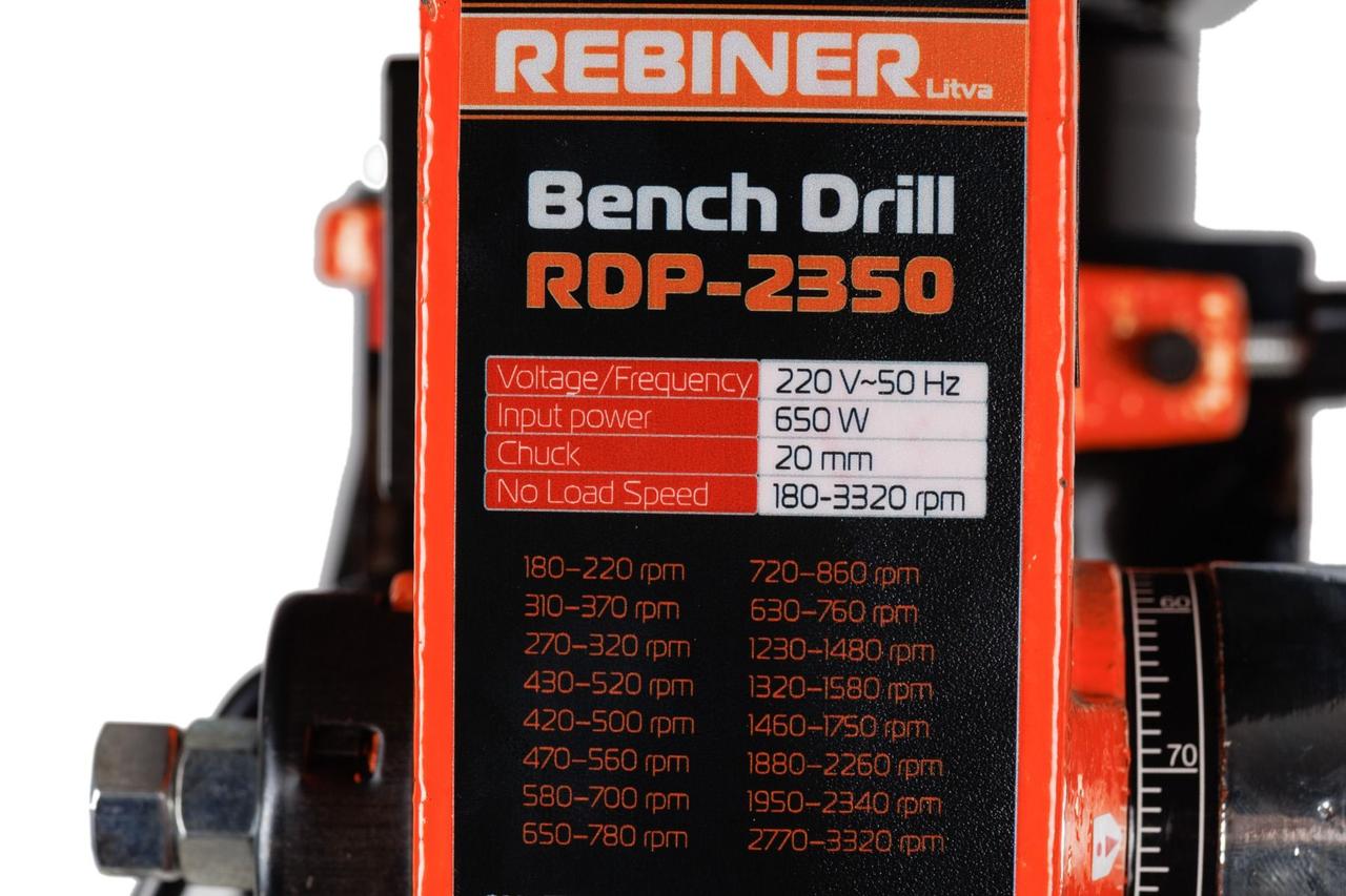 Свердлильний верстат Rebiner RDP-2350 - фото 3 - id-p1891480740