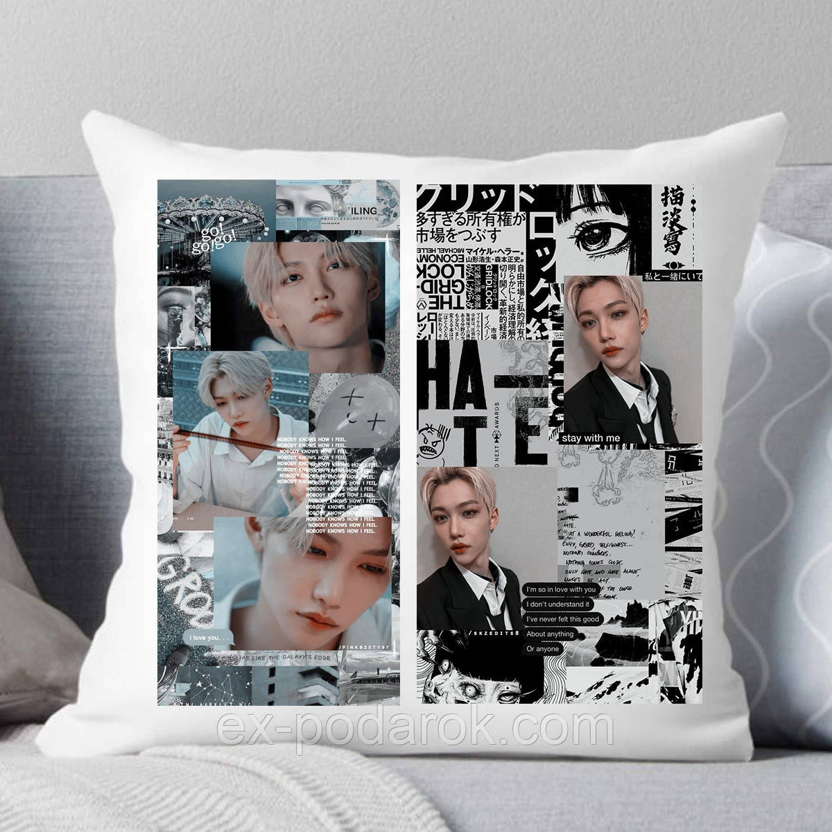 Подушка Стрей Кідс Фелікс. Подушка stray kids felix
