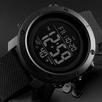 Наручные мужские часы Skmei 1434 BK BK Black-Black электронные часы тактические скмей черные для военных