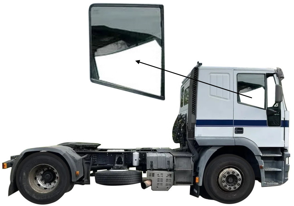 Бічне скло Iveco Eurotech 1991-2002 передніх дверей праве