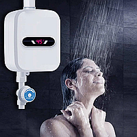 Электрический термостатичный водонагреватель TEMMAX RX-021 Бойлер проточный душ с краном 3500 Вт FRF74G
