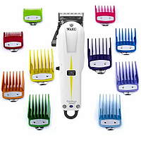 Машинка для стрижки Wahl Super Taper Cordless + 10 цветных премиум насадок (08591-2316/10С)