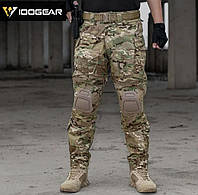 Форма мультикаШтани IDOGEAR G3 з наколінниками м убакс штани multicam тактична військова форма з наколінниками