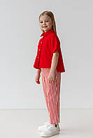 Костюм сорочка, штани Червоний (р.116, 122, 128, 134)