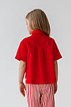 Костюм сорочка, штани Червоний (р.116, 122, 128, 134), фото 3