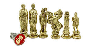 Шахові фігури від Italfama "Cesare"  матеріал цинк, латунь, нікель Король 11,7 см