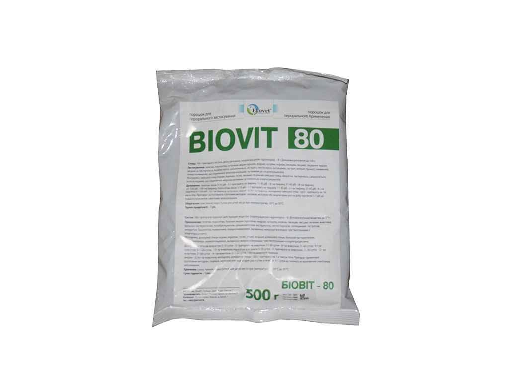 Протимікробній засіб 0,5кг для перорального застосування Біовіт-80 Ековет ТМ O.L.KAR "Lv" - фото 1 - id-p1880464683