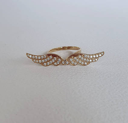 Жіноче кільце Крилья З Золота