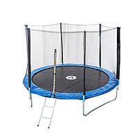 Батут Atleto 252 см c зовнішньої сіткою і сходами (Спортивний батут) B_0680