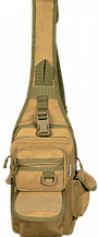 Тканинна чоловіча сумка-слінг Camotec Gunner Sling койот