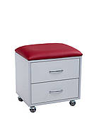 Перукарське обладнання: Косметологічна тумба №7 пуфик на коліщатках B_0988