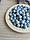 Бусини " Зефірні " 8 мм, голубі 500 грам, фото 4